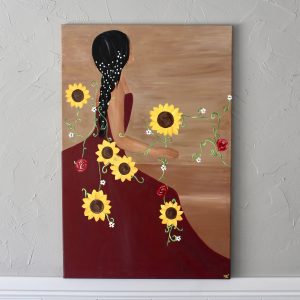 Lady Sunflower Print