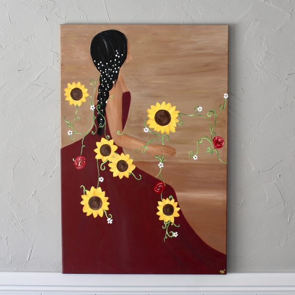 Lady Sunflower Print