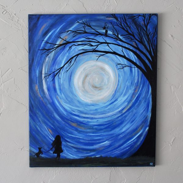 Moonlight Walk Print