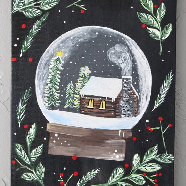 Snow Globe Winter Art Print - Image 2