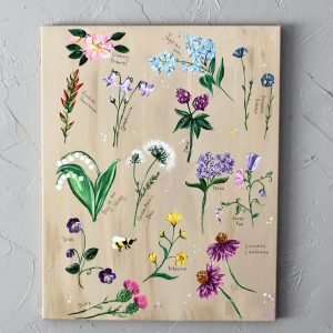 Wildflower Field Guide Art Print