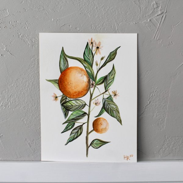 Citrus Watercolor Print Set (3) - Image 2