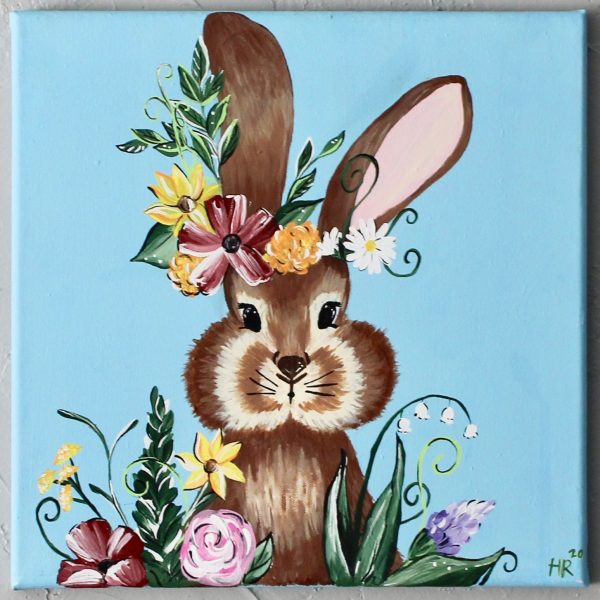 Floral Bunny Art Print - Image 2