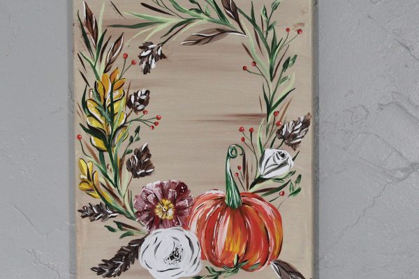 Fall Harvest Wreath Art Print - Image 2