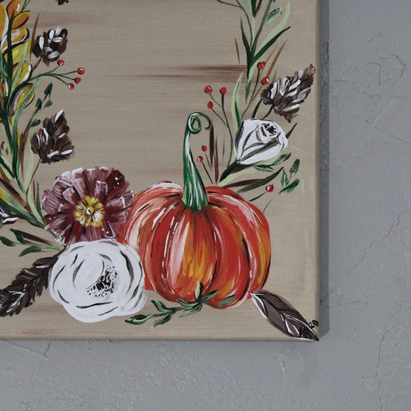 Fall Harvest Wreath Art Print - Image 3