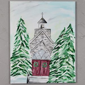 Winter Church Art Print
