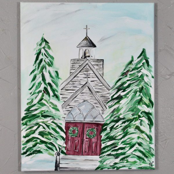 Winter Church Art Print
