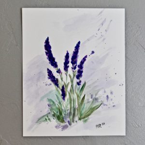 Lavender for Luck Watercolor Print