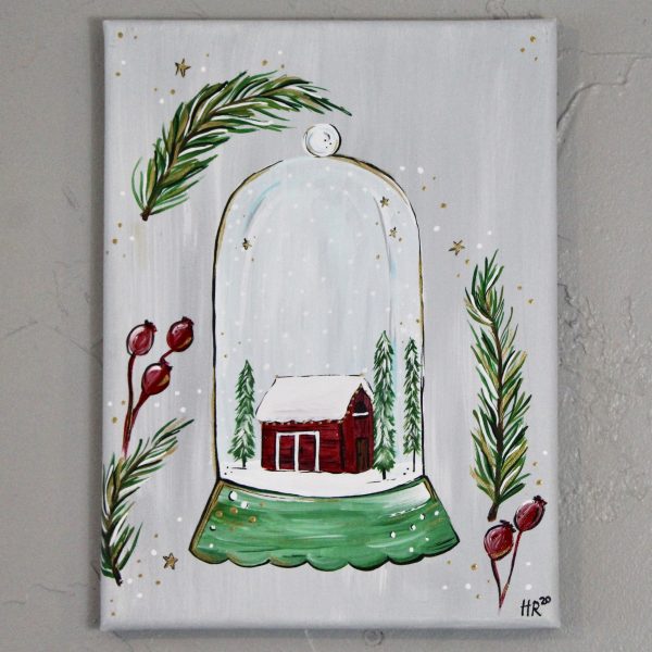 Farmhouse Snow Globe Art Print - Image 3
