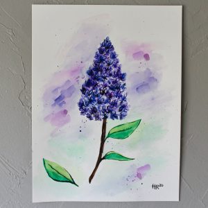 Lilac Watercolor Print
