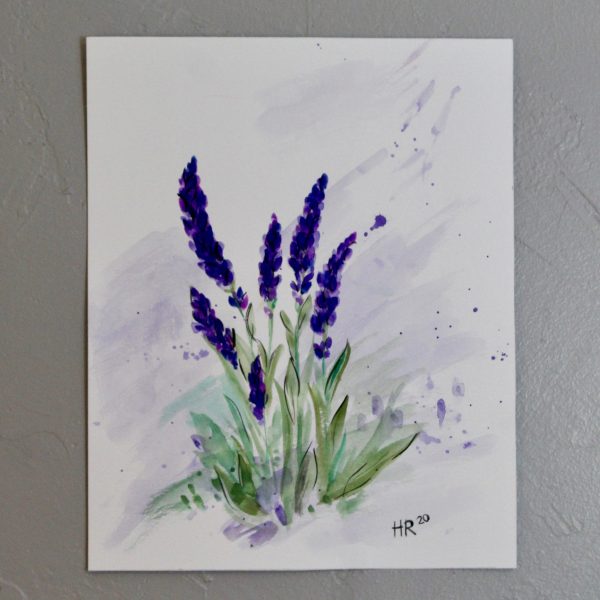 Lavender for Luck Watercolor Print - Image 3