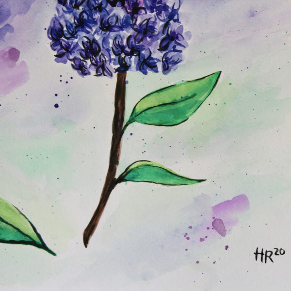 Lilac Watercolor Print - Image 3