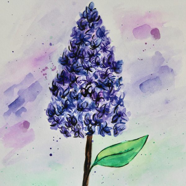 Lilac Watercolor Print - Image 2