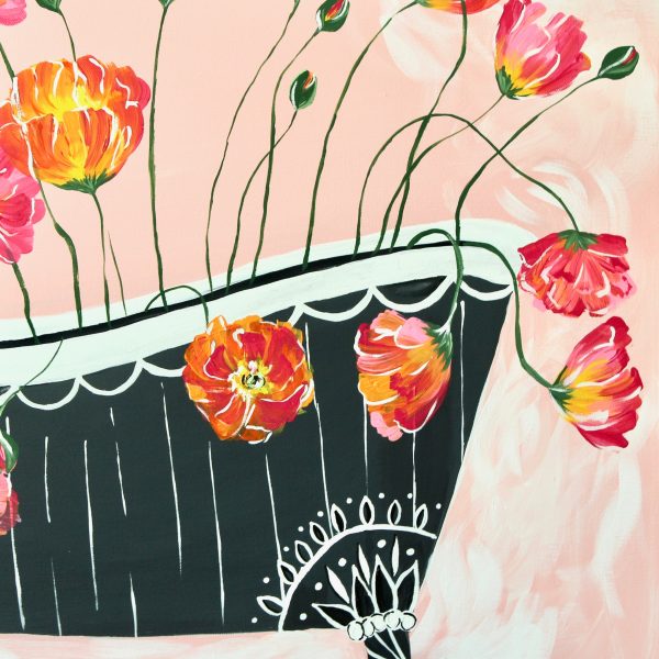 Bathtub Blooms Art Print - Image 2