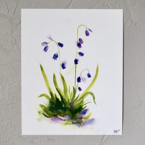 Bluebell Watercolor Print