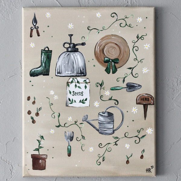 Garden Essentials Guide Art Print