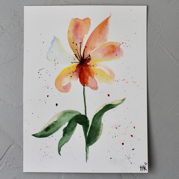 Lily Watercolor Print