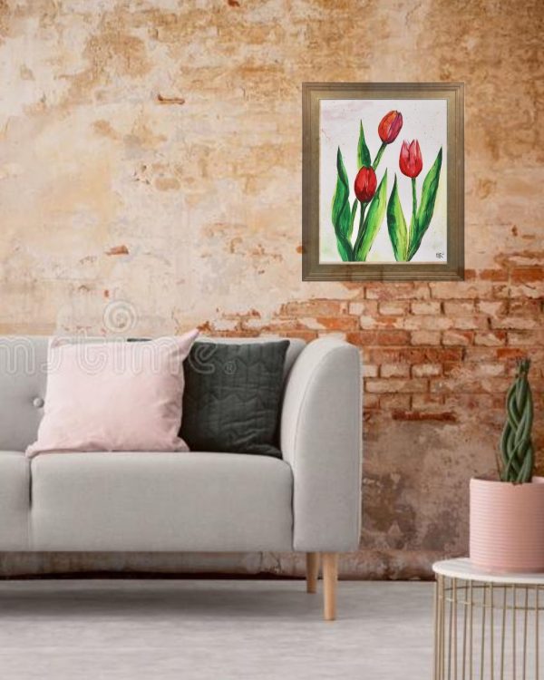 Tulip Watercolor Print - Image 3