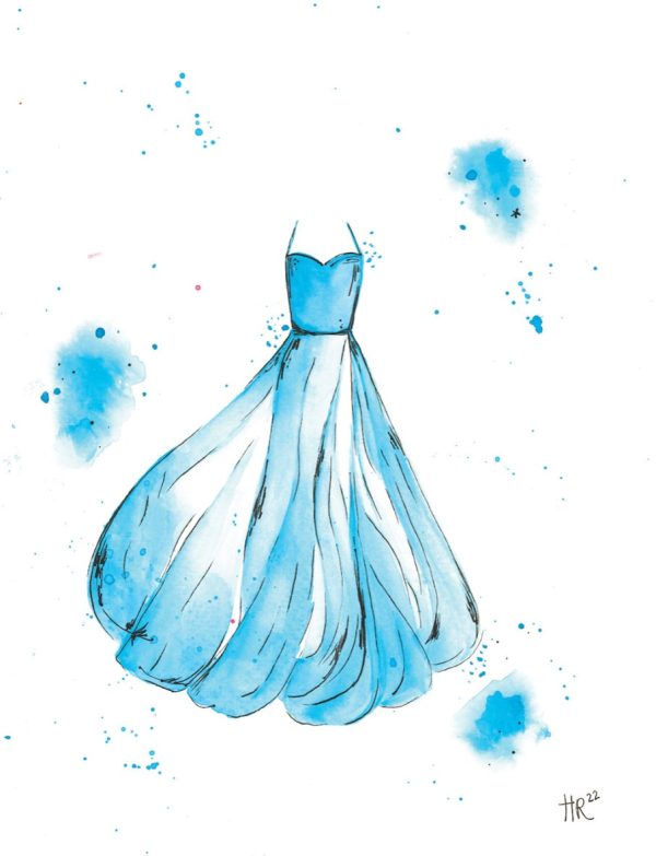 Watercolor Dresses Print Set (3) - Image 3