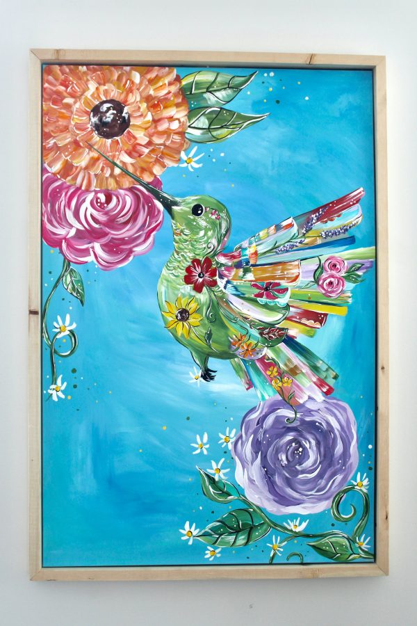 Blooming Hummingbird Art Print