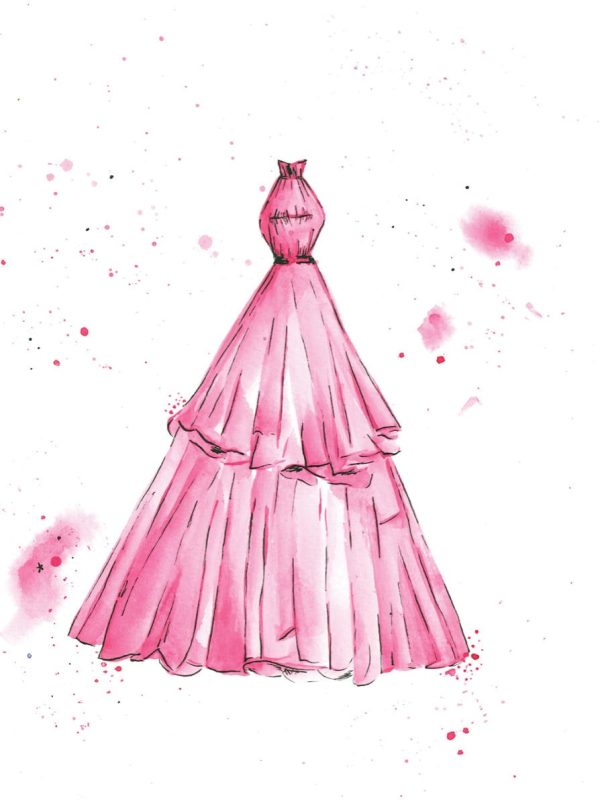Watercolor Dresses Print Set (3) - Image 2